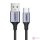 USB-USB-C QC3.0 UGREEN kábel 0,25 m alumínium csatlakozóval (fekete)