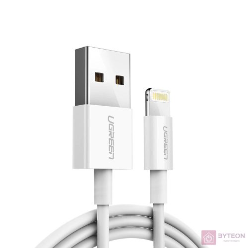 UGREEN Nickel plated Lightning Cable MFi 1m (white)