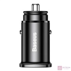   Baseus Square PPS QC4.0 / PD3.0 5A 30W autós töltő (fekete)