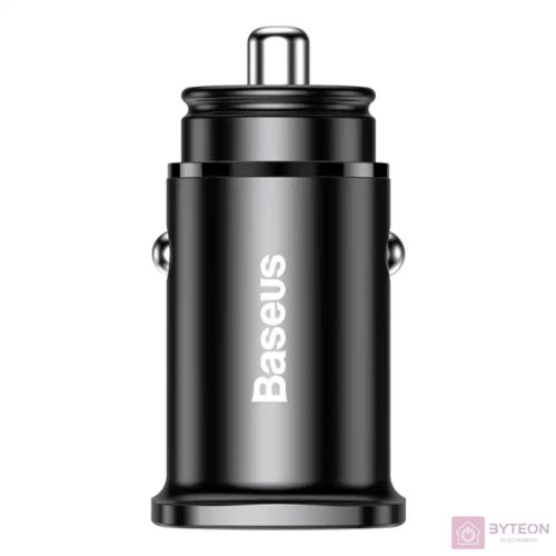 Baseus Square PPS QC4.0 / PD3.0 5A 30W autós töltő (fekete)