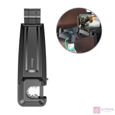   Telefontartó, okostelefon Baseus az autó fejtámláján (fekete)