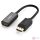 UGREEN MM137 DisplayPort kábel (dugó) - 4K HDMI (aljzat) adapter(fekete)