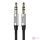 3,5 mm-es mini jack audiokábel AUX Baseus Yiven 1,5 m (fekete és ezüst)