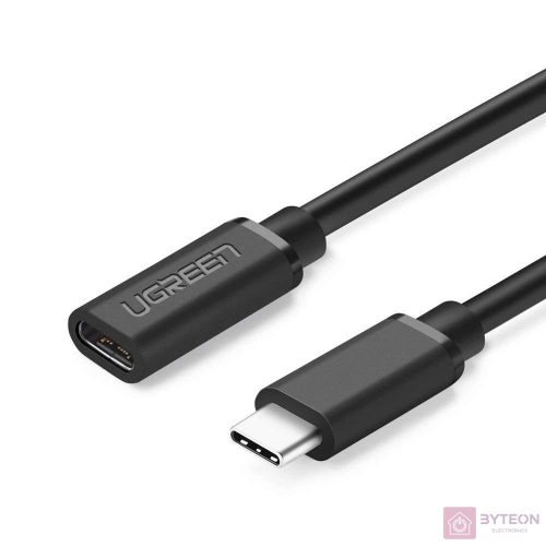 Hosszabbító USB-C 3.1 UGREEN kábel, 4K, 60 W, 0,5 m (fekete)