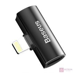 Baseus L46 Lightning-2x Lightning audioadapter (fekete)
