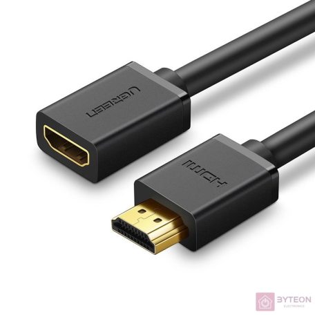 UGREEN HD107 HDMI hosszabbító kábel, anya-apa, FullHD, 3D, 0,5m (fekete)