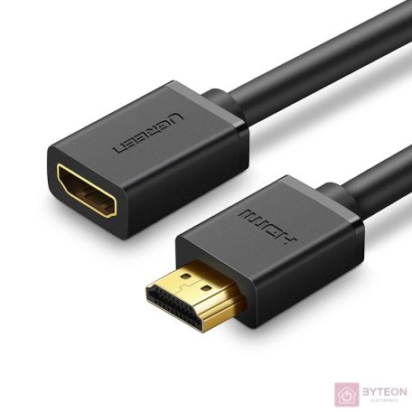 UGREEN HD107 HDMI hosszabbító kábel, anya-apa, FullHD, 3D, 1m (fekete)