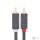Kábel 2x RCA (Cinch) - 2x RCA (Cinch) UGREEN AV104 2m (fekete)