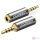 Adapter UGREEN 20501 2,5 mm-es mikro jack (dugasz) és 3,5 mm-es mini jack (aljzat)