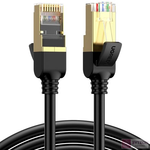 UGREEN NW107 Ethernet RJ45 hálózati kábel, Cat.7, STP, 15m (fekete)