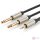 UGREEN AV126 3,5 mm-es TRS kábel 2x TS-hez - 1 m (szürke)