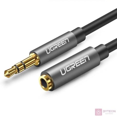 UGREEN AV118 AUX jack audio hosszabbító kábel 3,5 mm, 1,5 m (fekete)