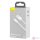 USB kábel Lightning Baseus Simple Wisdomhoz, 2.4A, 1.5m (fehér) 2db.