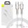 USB-C kábel a Lightning Baseus Cafule-hez, PD, 20 W, 1 m (fehér)