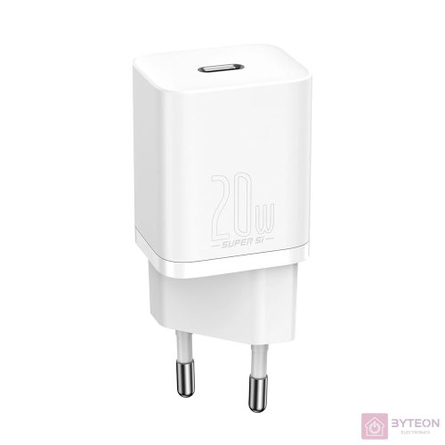 Baseus Super Si gyorstöltő 1C 20W (fehér)