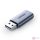 Audioadapter UGREEN CM383, USB-3,5 mm-es mini jack, AUX (szürke)
