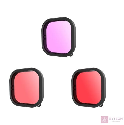 Telesin vízálló szűrőkészlet GoPro Hero 9 / Hero 10 / Hero 11 (GP-FLT-904) készülékekhez