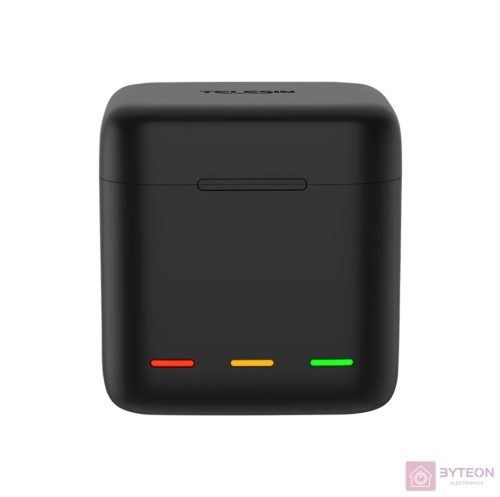 Három csatornás Telesin dobozos töltő GoPro Hero 9 / Hero 10 (GP-BCG-901) számára