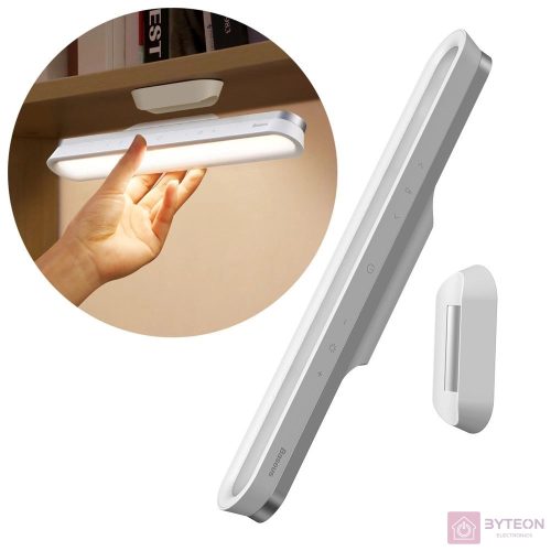Baseus Magnetic Stepless Pro mágneses lámpa, érintőpanellel (fehér)