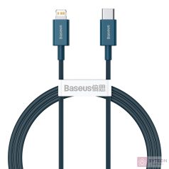   USB-C kábel a Lightning Baseus Superior sorozathoz, 20 W, PD, 1 m (kék)