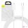 USB-C kábel a Lightning Baseus Superior sorozathoz, 20 W, PD, 2 m (fehér)