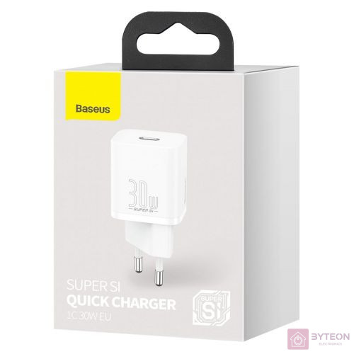 Baseus Super Si gyorstöltő 1C 30W (fehér)