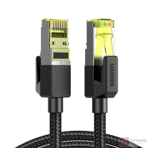 UGREEN NW150 fonott hálózati kábel, Ethernet RJ45, Cat.7, F / FTP, 3 m (fekete)
