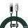 USB-C – USB-C Baseus kijelzőkábel, 100 W, 2 m (zöld)