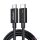 USB-C–USB-C kábel UGREEN US501, Gen3, 100 W, 4K, 0,8 m (fekete)