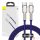 USB-C kábel a Lightning Baseus Cafule-hez, PD, 20 W, 1 m (lila)