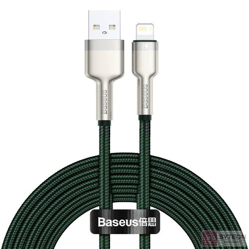 USB-kábel Lightning Baseus Cafule-hez, 2,4A, 2m (zöld)