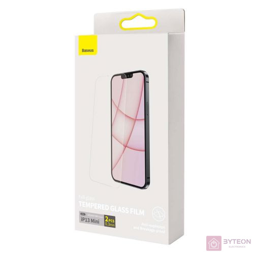Baseus edzett üveg 0.3mm iPhone 13 Minihez (2db)