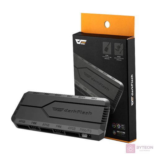 Darkflash RC2 RGB PWM vezérlődoboz számítógéphez (fekete)