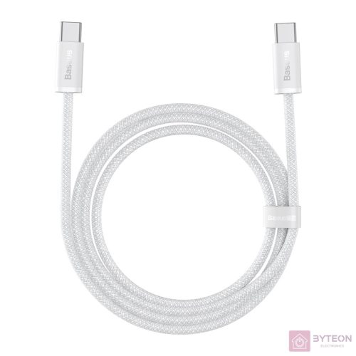 Baseus USB-C-USB-C kábel, 100 W, 1 m (fehér)