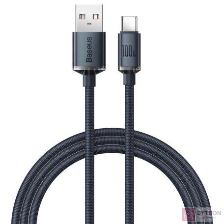 USB-kábel a USB-C Baseus Crystal Shine, 100W, 1.2m (Fekete)