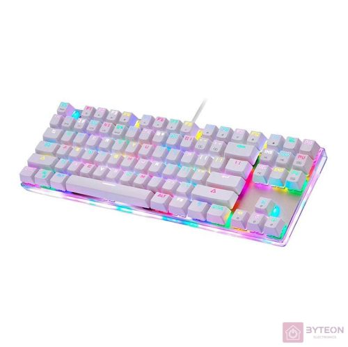 Motospeed K87S Mechanikus játék billentyűzet RGB (fehér)