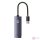 Baseus Lite Series USB–RJ45 hálózati adapter, 1000 Mbps (szürke)