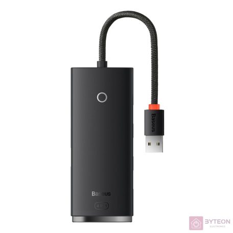 Baseus Lite Series 4 az 1-ben USB - 4x USB 3.0 hub, 25 cm (fekete)