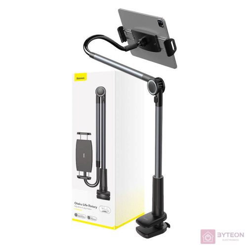 Phone / tablet rotary clip holder Baseus Otaku Life Rotary Pro (gray)