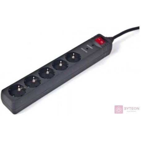 ENERGENIE SPG5-C-10 Surge protector 5 sockets Schuko 3m black