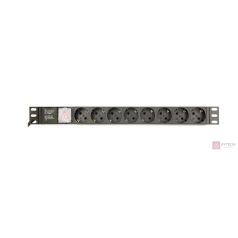   GEMBIRD Power distribution unit PDU 8 Schuko sockets 1U 16A C14 plug 3m cable