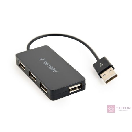 GEMBIRD USB 2.0 4-port hub black