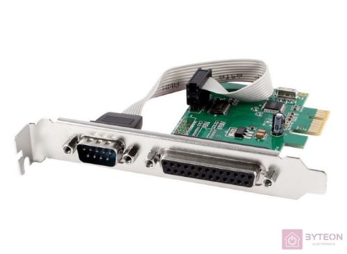 GEMBIRD PEX-COMLPT-01 COM serial port + LPT port PCI-Express add-on card + low profile