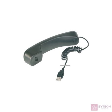 DIGITUS telephon handset USB for Skype MSN ICQ X-lite Dialpad MediaRing Net2phone etc. black