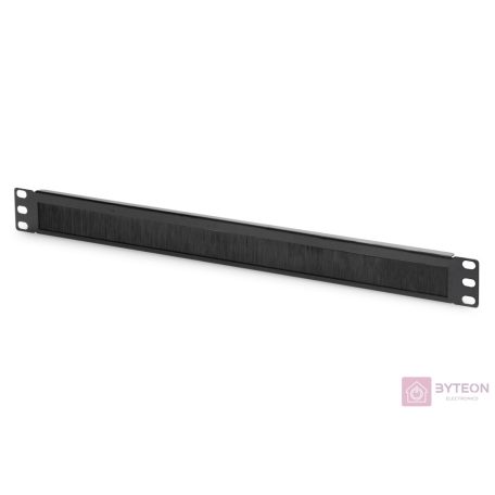 DIGITUS 1U cable brush management panel 44x483x11mm brush size 27x423mm color black RAL 9005