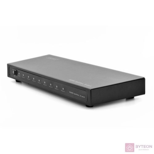 DIGITUS HDMI splitter 8-port 1080p 3D HDMI High Speed 2.25 Ghz/225 MHz metal housing black