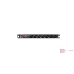 LANBERG rack PDU Pro 19inch 1U 16A 7x Shuko 2m black