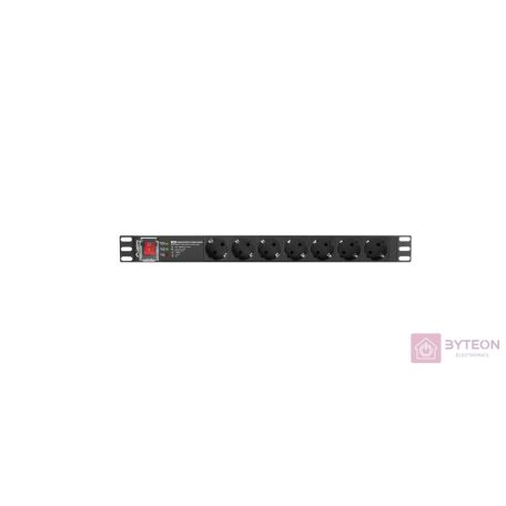 LANBERG rack PDU Pro 19inch 1U 16A 7x Shuko 2m black
