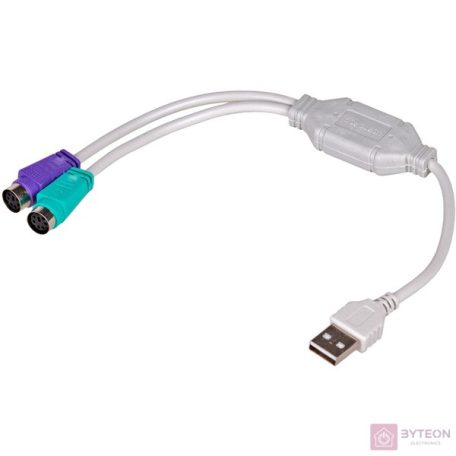 AKYGA AK-AD-15 Adapter USB-F / 2x PS/2-M