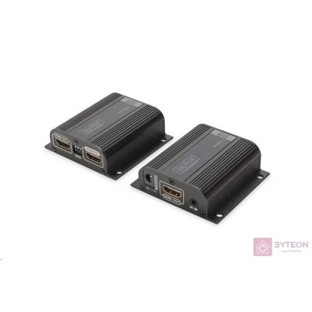 DIGITUS HDMI Extender Set 50m over network cable CAT 6/6a/7 EDID 1x HDMI loop out FHD 1080p